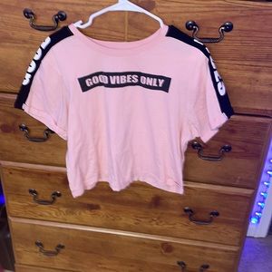 pink Crop top for girls